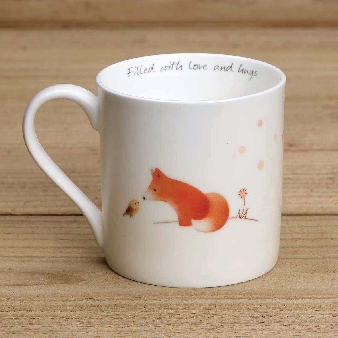Bone China Mug - Fox and Fox Cub rev