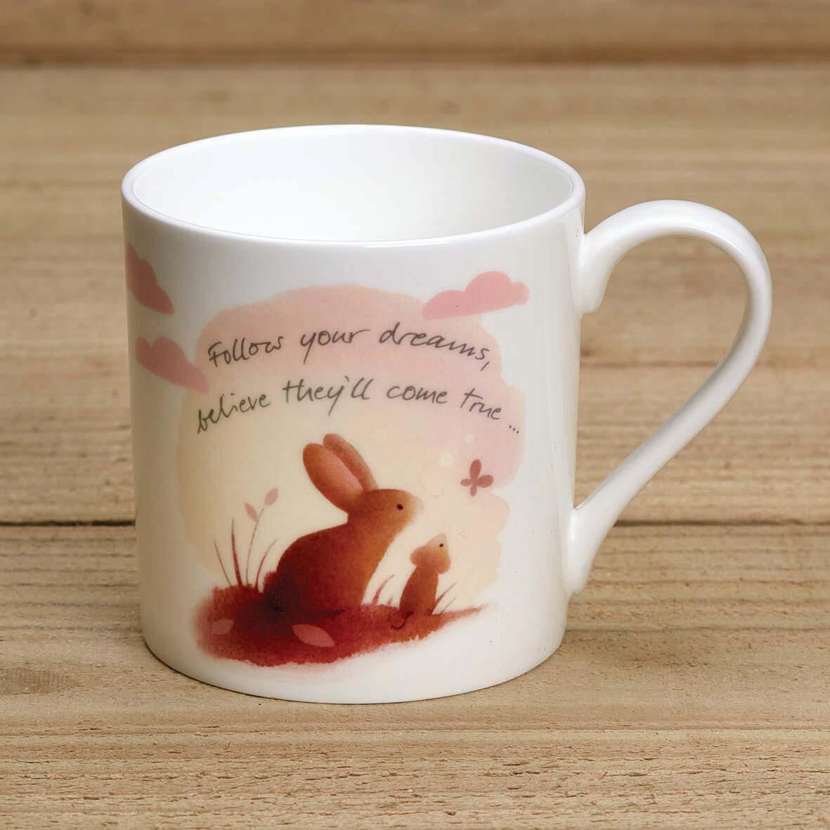 Bone China Mug - FYD Rabbits front