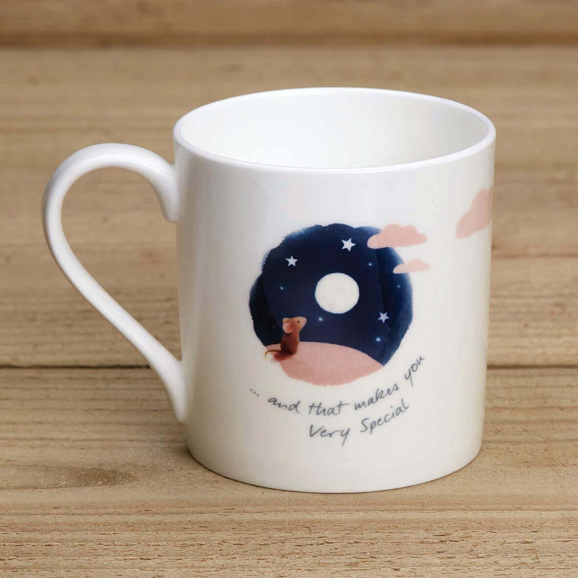 Bone China Mug - Mouse Night Time Hillside rev