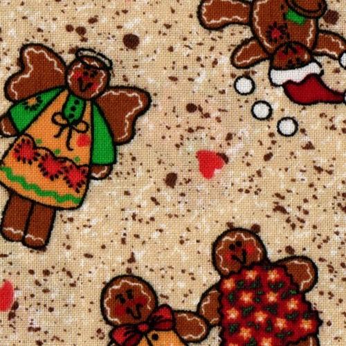 Gingerbread Christmas Mottled Beige