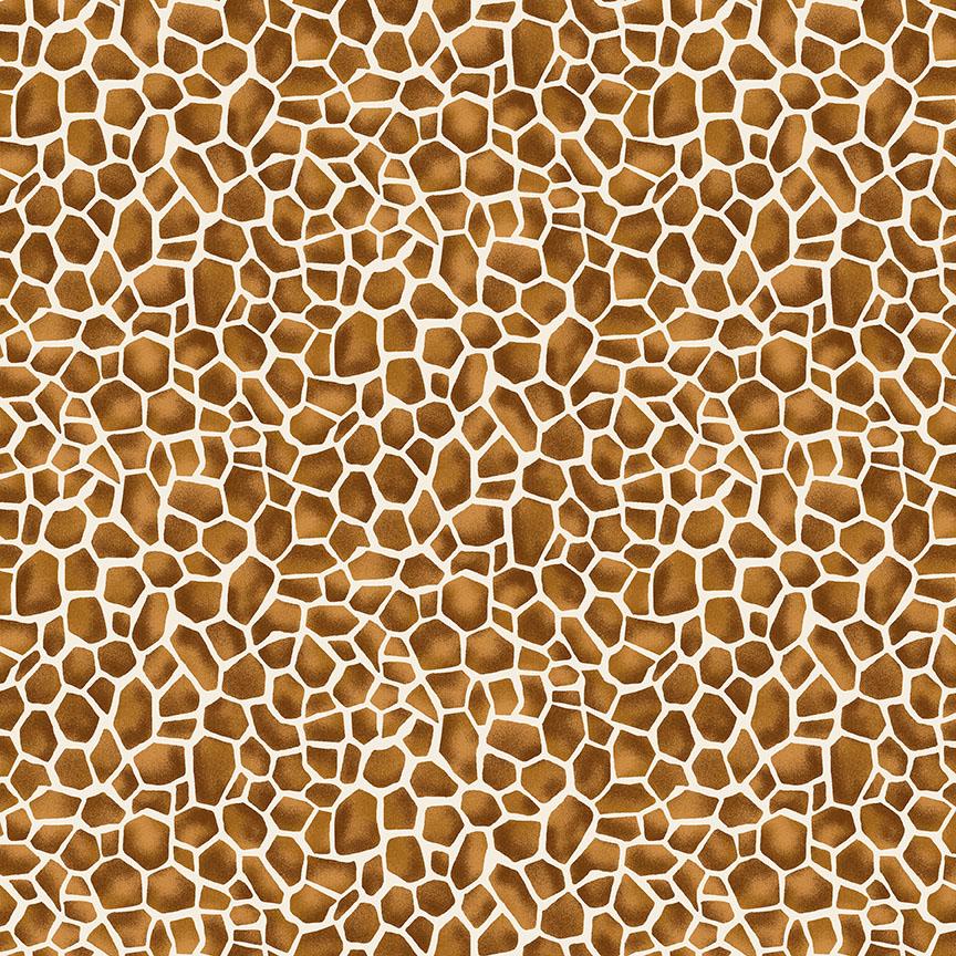 Natural Giraffe Print Cotton Fabric - Fat Quarter or Metre