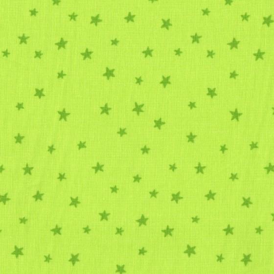 Small Stars Green Cotton Fabric FQ