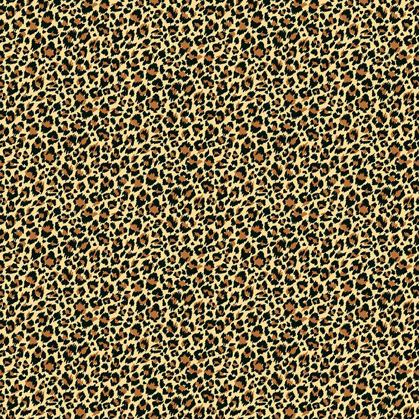 Natural Leopard Print Cotton Fabric - Fat Quarter or Metre