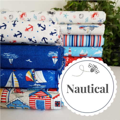 Nautical quilt fabric collection from Makower