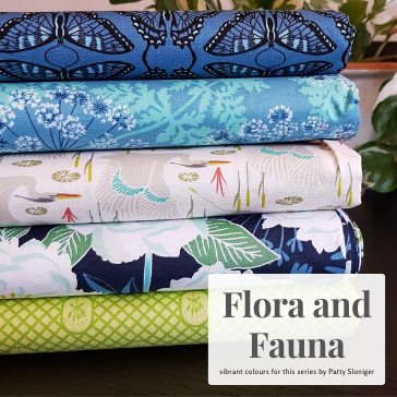 Flora and Fauna - new quilt fabric collection available now!