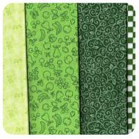 Green Tones  Quilt Patchwork Fabric Fat Quarters