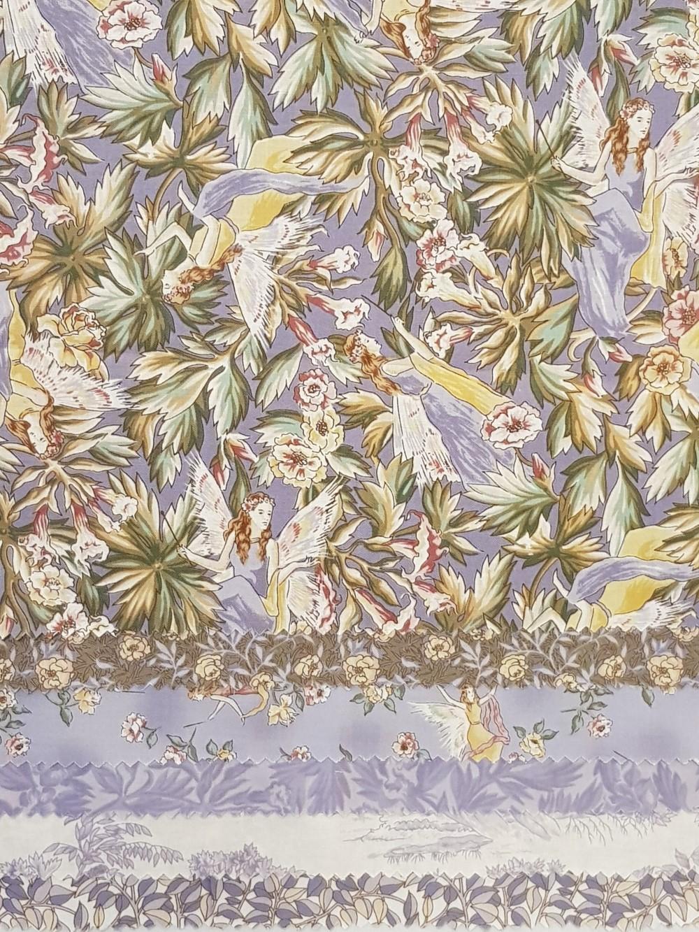 Lilac Flower Fairies Quilt Fabric Sample Bundle