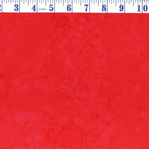Medium Red Batik Cotton Fabric