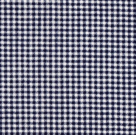 Tiny Navy Blue White Check Cotton Fabric FQ