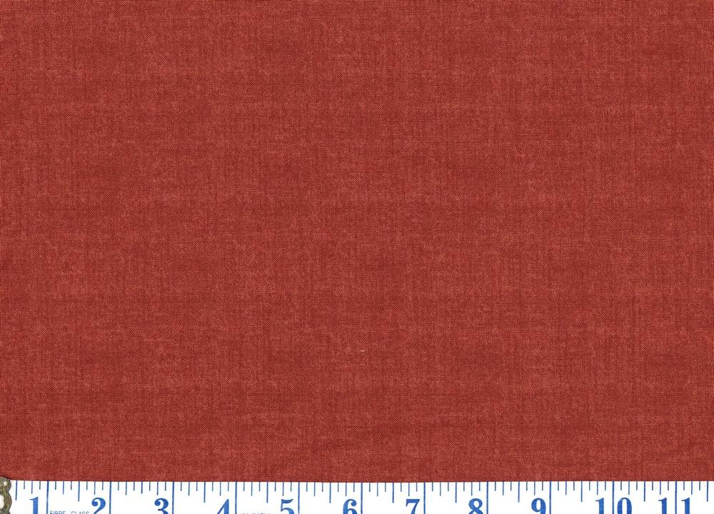 Rust Printed Linen Texture Cotton Fabric FQ