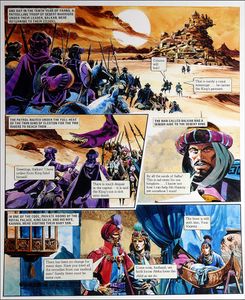 Trigan Empire: Mercy Mission (13 Feb 1982) (TWO pages) art by Gerry Wood
