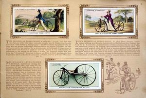 Complete Set of 50 Cycling 1839 - 1939 Cigarette cards in album (1939) by Various