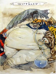 Fairy Wars: Merchant art by Chris Riddell