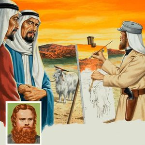 Holman Hunt and The Scapegoat art by John Keay