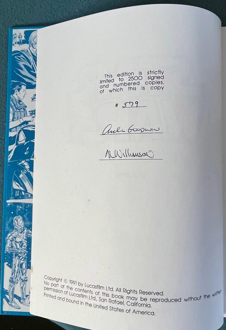STAR WARS (3 volume set) by Archie Goodwin (Signed) (Numbered Limited ...