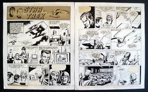 Star Trek (TWO Pages) art by John Stokes