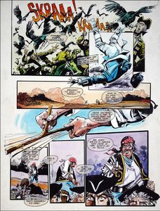 Dick Turpin - Divining Treasure - Crow (TWO pages) art by Martin Asbury