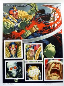 Judge Dredd Master of Fear part 3 page 2 art by John M Burns