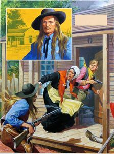 Arizona Shootout: Perry Owens art by Severino Baraldi