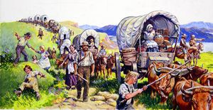 On The Oklahoma Trail art by Harry Green