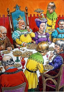 At Least the King is Happy art by Jesus Blasco