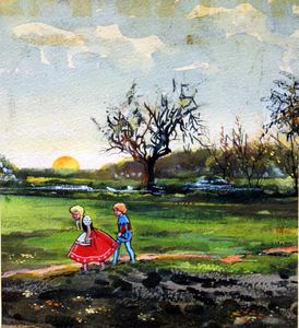 Babes in the Wood: Lost art by Jesus Blasco