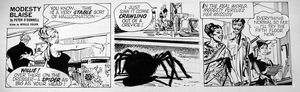 Modesty Blaise daily strip 5174 art by Neville Colvin