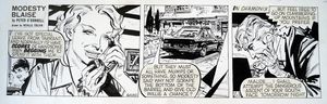 Modesty Blaise daily strip 6430 art by Neville Colvin