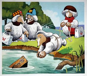 The Wombles: Suitcase Surprise (TWO pages) art by Jesus Blasco