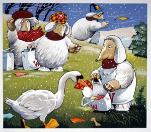 The Wombles: The Tidy Swan (TWO pages) art by Jesus Blasco