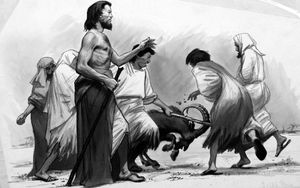 Origin of the word Scapegoat art by Ralph Bruce