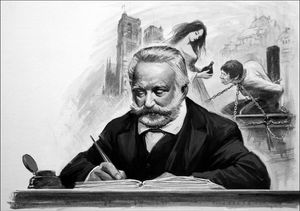 Victor Hugo & The Hunchback of Notre Dame art by Ralph Bruce