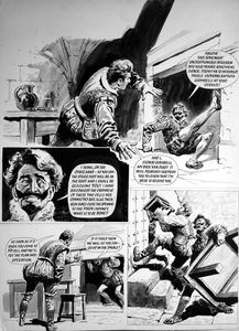A Sword for the Stadtholder - Up in Smoke (TWO pages) art by Cecil Doughty