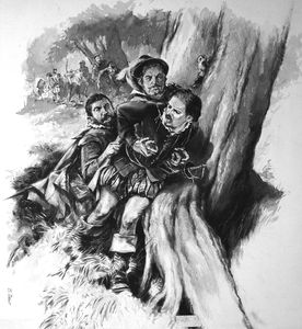 Young Shakespeare art by Neville Dear