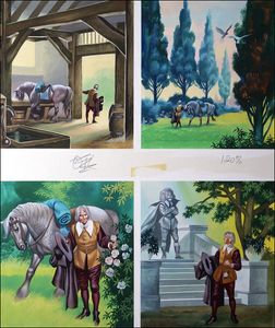 Beauty and the Beast - Caught art by Ron Embleton