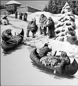 Hudson Bay Company Traders art by Neville Dear