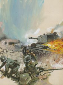 War Picture Library cover #229  'Trail of the Avenger' art by Pino Dell'Orco