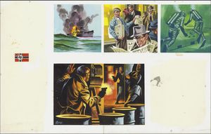 World War II Spies art by Ron Embleton