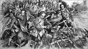 Black Watch Tragedy in Canada art by F R Exell