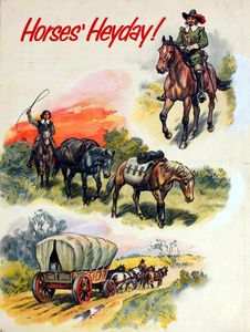 Horses' Heyday 1 art by Derek Eyles