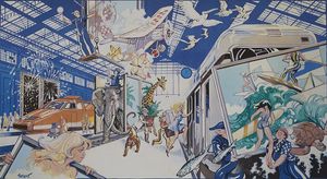 The Last Additional Train: Jungle Train art by Jean-Claude Forest