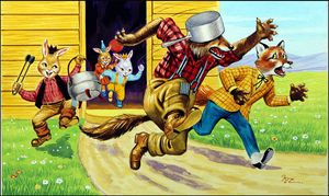 Brer Rabbit: Kitchen Capers art by Henry Fox