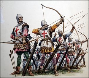 The Archers Of Crecy art by Peter Jackson