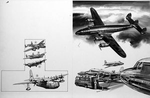 Wings Over the World art by Wilf Hardy