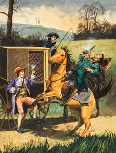 Death of a Highway Robber art by John B Higgins