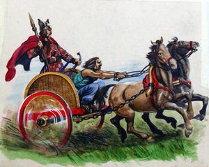 A Celtic Chariot art by Peter Jackson