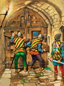 Barring The Town Gate art by Peter Jackson