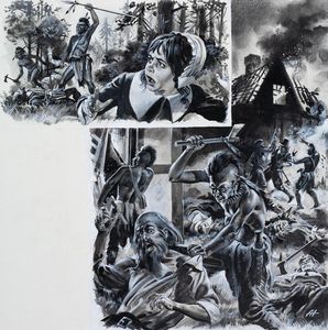 Indian Attack art by Andrew Howat