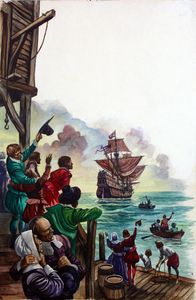 The Pilgrim Fathers art by Peter Jackson