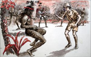 Pals - Adventure in a Prehistoric World - Death Amongst the Savages art by Mike Hubbard